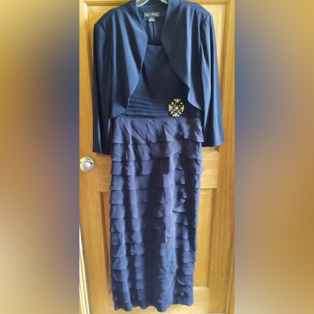Navy Mother of the Bride or Groom 2 piece dress
